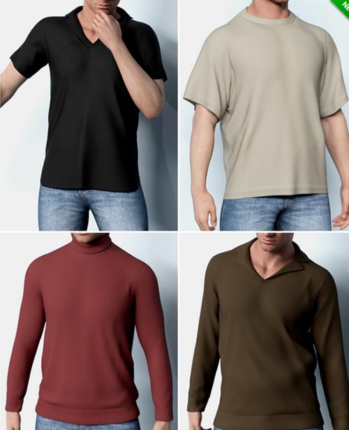 Masculine Modern Shirt Collection for Genesis 9