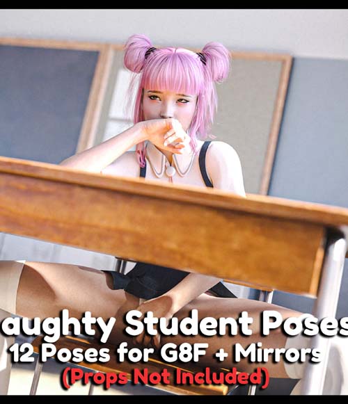 12 Naughty Student Poses for G8F