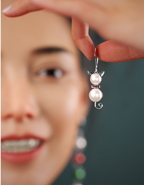 NG Not Your Mother's Pearl Earrings for Genesis 8 and 8.1 Female and Genesis 9