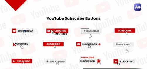 Videohive - Youtube Subscribe Buttons - 48761632