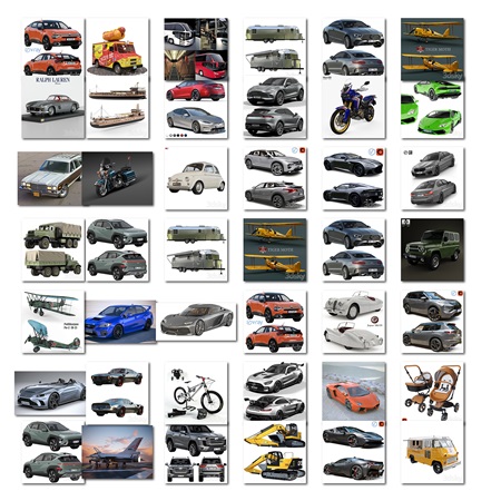 3D Models Bundle 2 Vehicles
