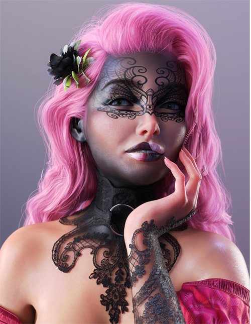 Mardi Gras Makeup LIE for Genesis 9