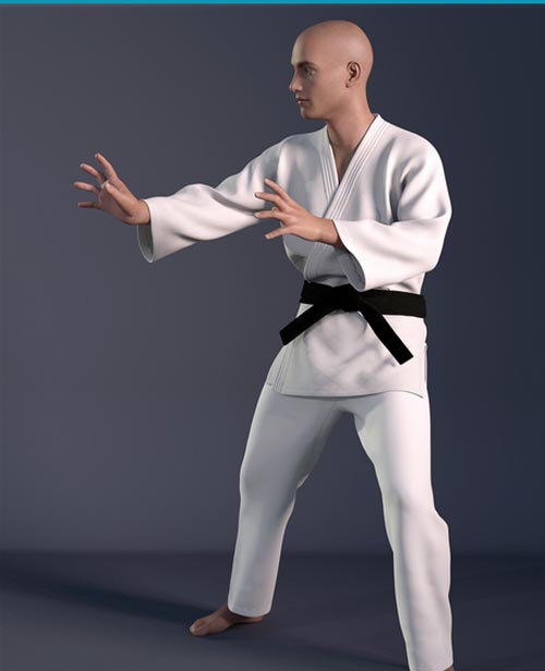 dForce HnC Judo Suit for Genesis 8 Males