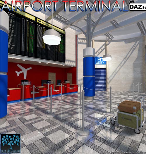 Airport Terminal for Daz