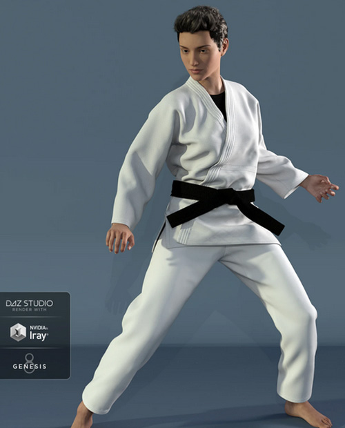 dForce HnC Judo Suit for Genesis 8 Females