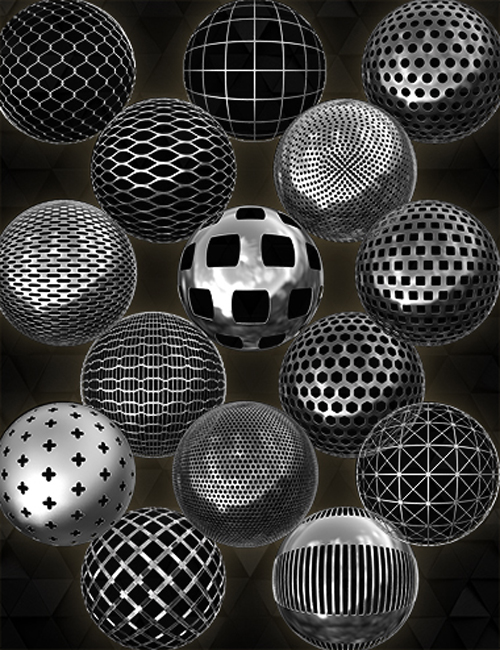 Fencing And Perforated Metal Iray Shader Collection