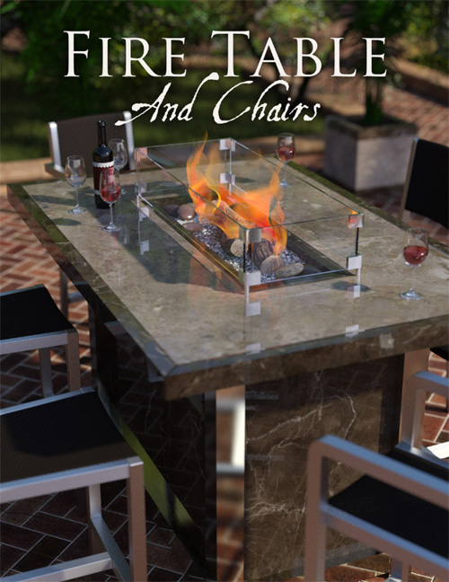 Fire Table and Chairs