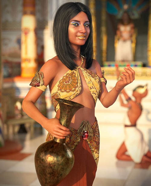 Khemsit 8 Ancient Egyptian Handmaiden Bundle