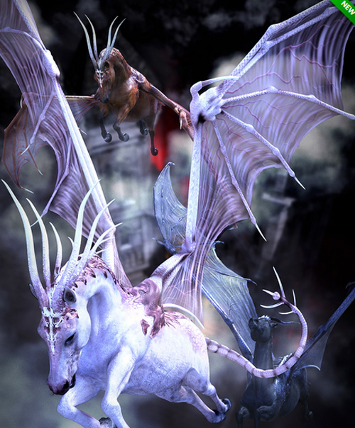 Demon Horse Basic Materials Addon for the Daz Horse 3