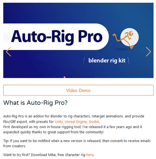 Blender – Auto-Rig Pro (v3.68.77) + Rig Library