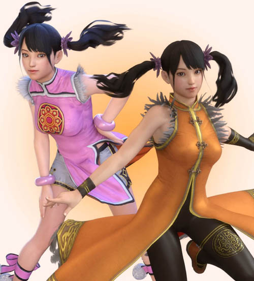 Ling Xiaoyu Outfits for G8F