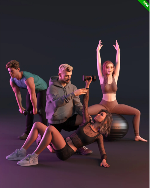 Fun Pilates Work Out Bundle for Genesis 9, 8 and 3