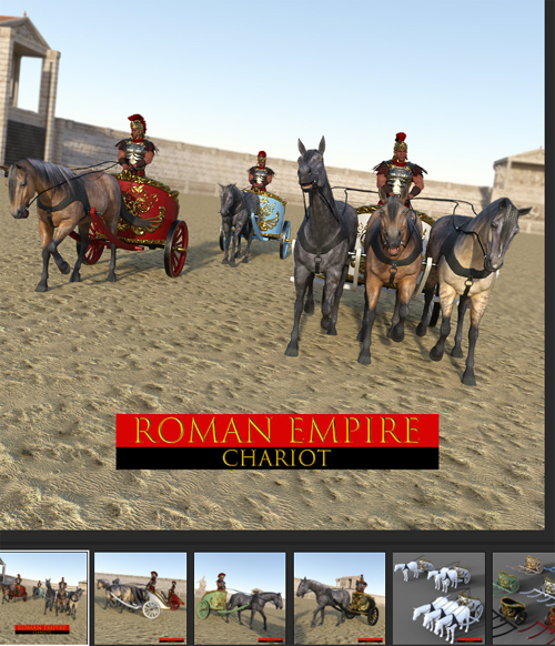 RomanEmpire-Chariot for Daz Horse 2