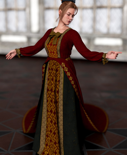 Texture Expansion for dForce Gown of Fantasy 6