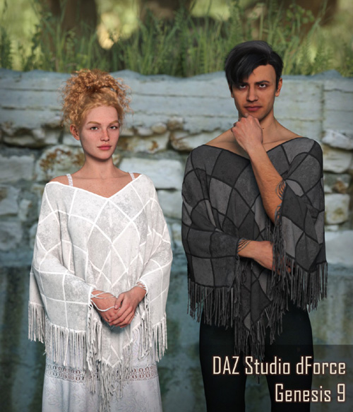 FRQ dForce: Patchwork Poncho for Genesis 9