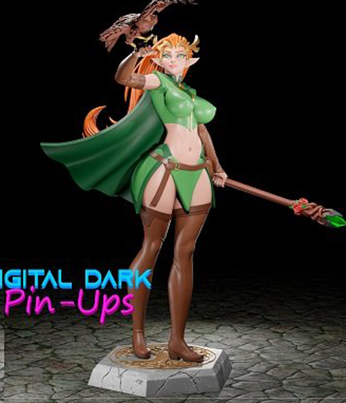 Digital Dark Pin-Ups – Keyleth Pack 3D Print