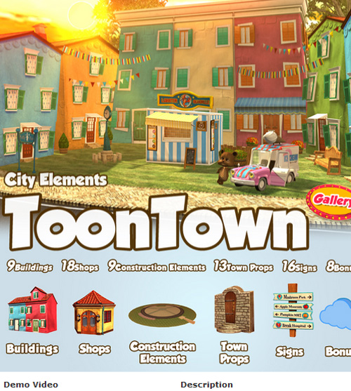 City Elements - Toon Town (Reallusion)