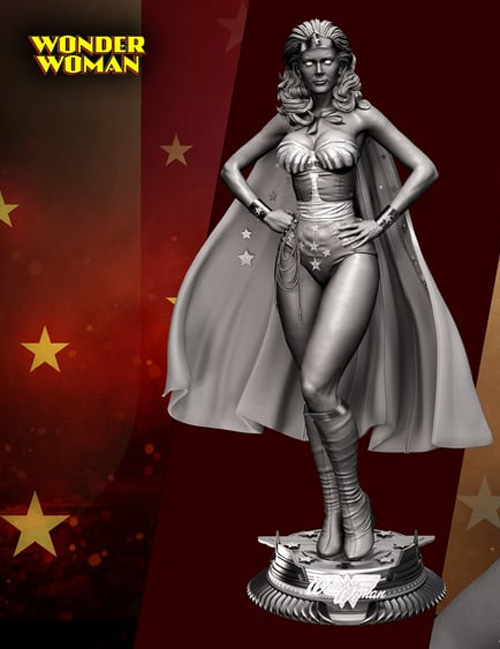 B3DSERK November term 2022: Wonder Woman - Lynda Carter Sculpture 1/6 ready for printing