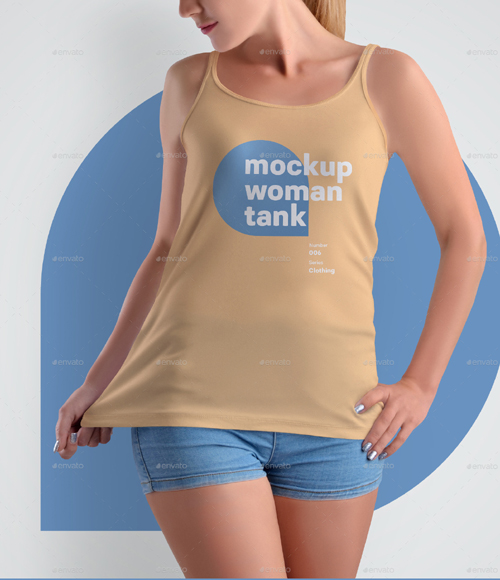 3 Mockups Woman Tank