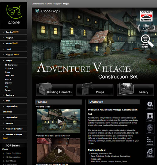 Adventure Village Construction Set 1 (Reallusion)