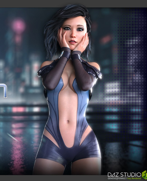 Clothing dForce Anigame BraZen BodySuit made for Genesis 8 Female(s)