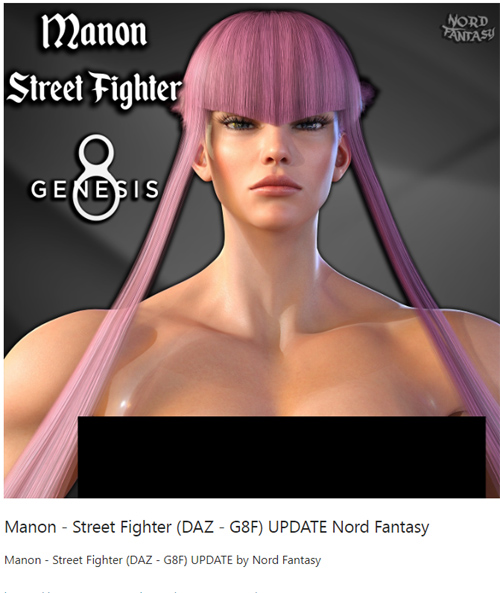 Manon - Street Fighter (DAZ - G8F) UPDATE Nord Fantasy
