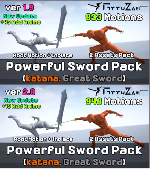 2 Assets Powerful Sword Pack