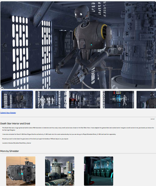 Death Star Interior and Droid