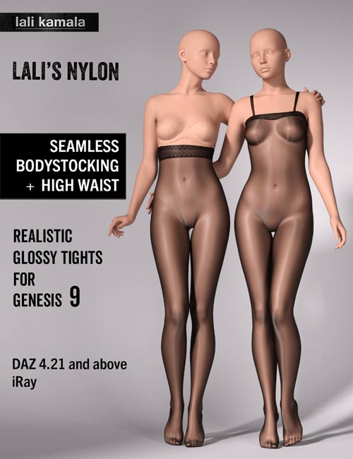 Lali's Seamless Bodystocking + High Tights for Genesis 9