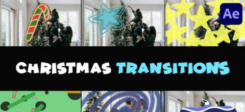 Videohive - Christmas Cartoon Transitions | After Effects - 49142575