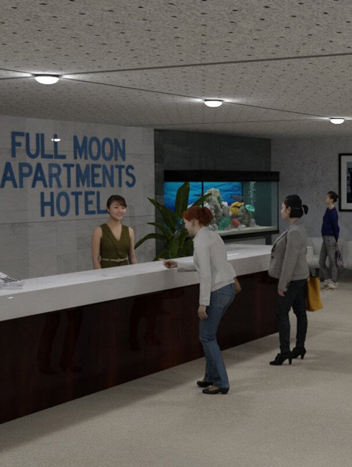 Full Moon Apartment Hotel For DAZ