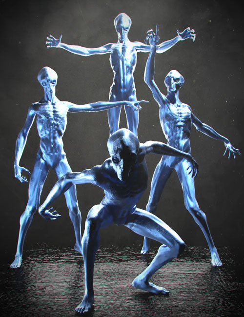 Gravity's Poses for The Exile Alien HD for Genesis 3 Male