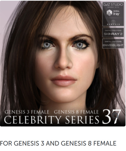 Celebrity Series 37 for Genesis 3 and Genesis 8 Female