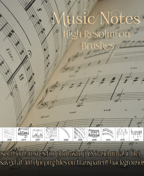 Music Notes Brushes