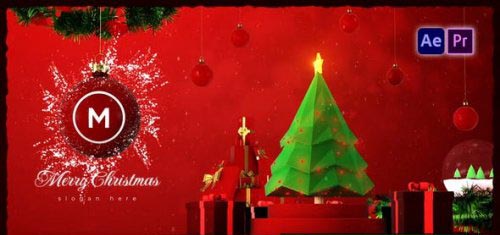 Videohive - Christmas Tree Logo Reveal - 49723557