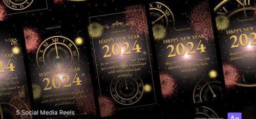 Videohive - Social Media Reels - New Year Countdown After Effects Template - 49717916