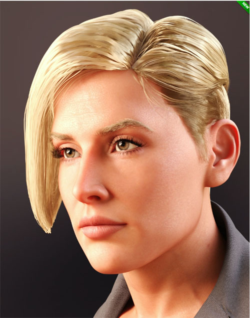 AlFan Short Asymmetrical Hair for the Bodyguard HD