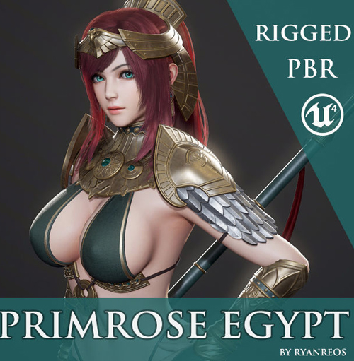 Primrose Egypt - Game Ready Low-poly 3D model
