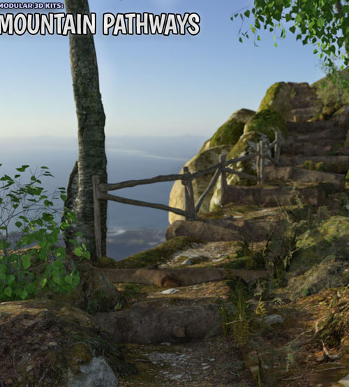 Modular 3D Kits: Mountain Pathways