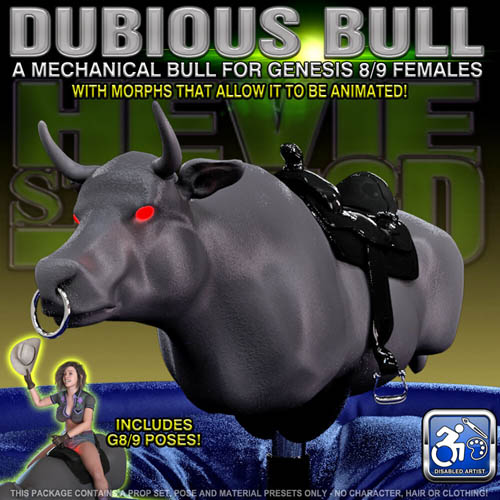 A Dubious Mechanical Bull for Genesis 8 and 9 Females