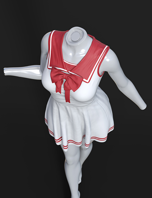 dForce SU Sailor Outfit for Genesis 9, 8.1, and 8 Female