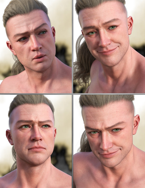 JW Manly Face Expressions for Ivar 9