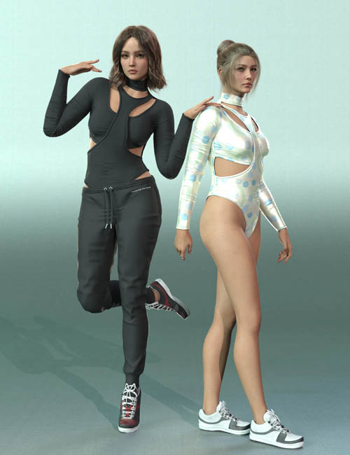 dForce MK Sports Outfit for Genesis 9