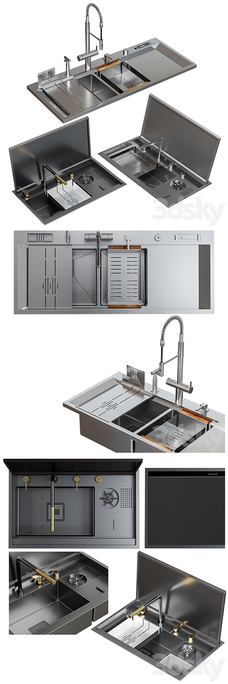 Asras sink set