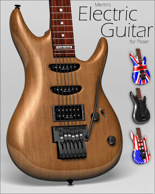 Merlin's Electric Guitar (for Poser)