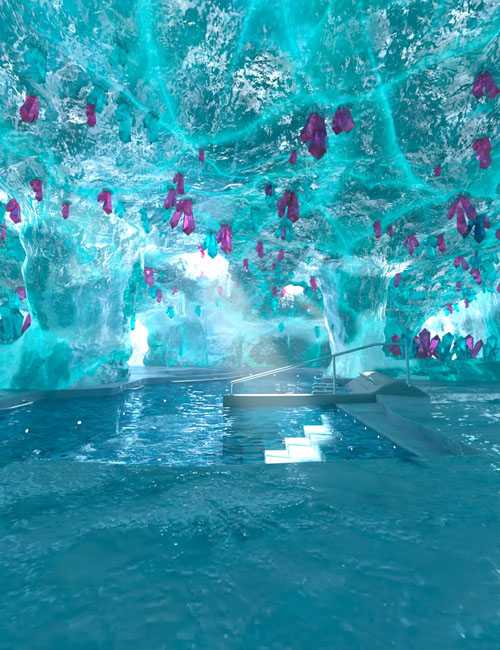 Crystal Glacier Cave Pool Daz3d And Poses Stuffs Download Free