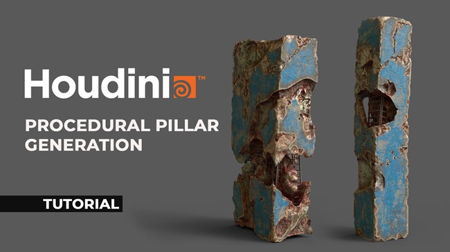 CGCircuit – Houdini Tutorial Procedural Pillar Generatio