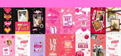 Videohive - Valentine Day Stories Package - 50327573