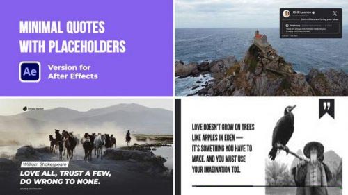Videohive - Minimal Quotes with Placeholders - 50329965