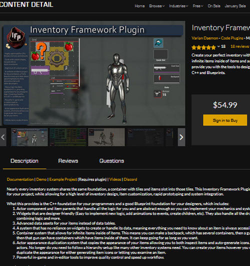 Inventory Framework Plugin v1.0 / v2.4